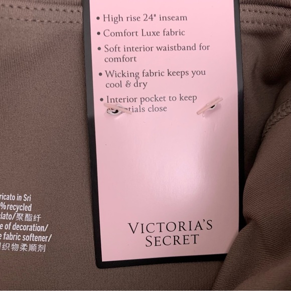 Victoria's Secret High Rise Live On Point Crossover 7/8 Length Leggings size 10 - Picture 5 of 13